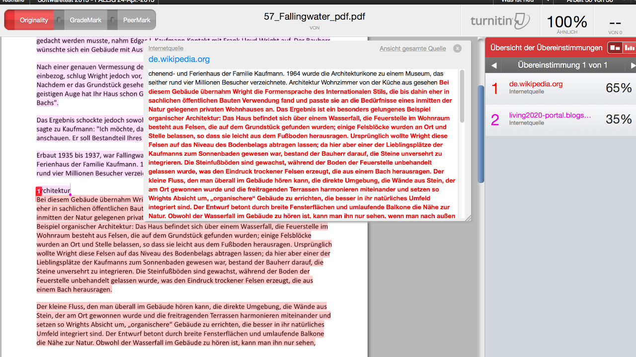 plagiarism checker for turnitin